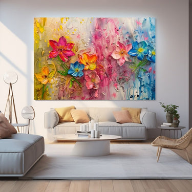 Modern Flower Painting Canvas